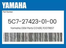 Yamaha Genuine Cover, Footrest - 5C7-27423-01-00