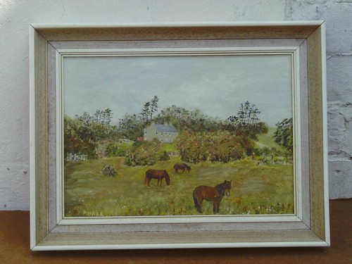Vintage framed impressionist - vintage,