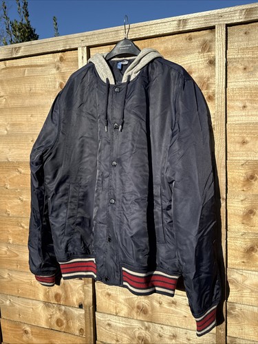 Men large navy jacket with - large,