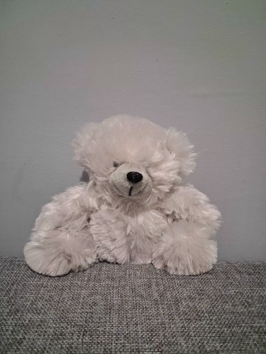 Small fluffy grey white teddy - fluffy,