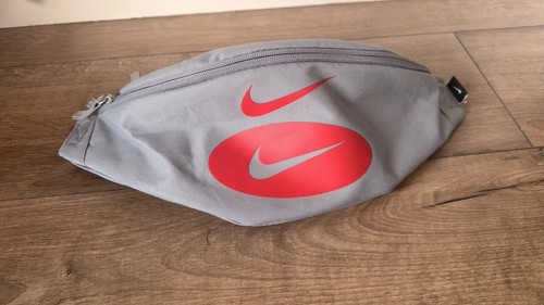 Nike grey waist bum bag - bag, red