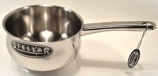 STELLAR 1000 STAINLESS STEEL 14CM MILK PAN NOT INDUCTION