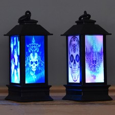 Halloween Skeleton Light Lamp Led Lantern Party Home Props Decor Indoor Outdoor