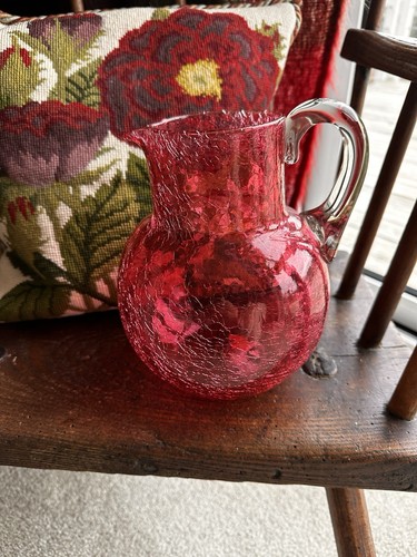Stunning large cranberry glass - stunning,