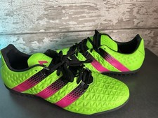 ADIDAS ACE 16.3 TF Mens AstroTurf Football Trainers Green/Pink UK 11