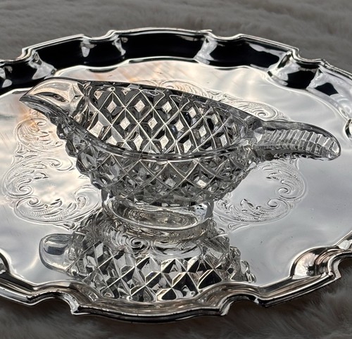 Vintage art deco pressed clear - vintage,