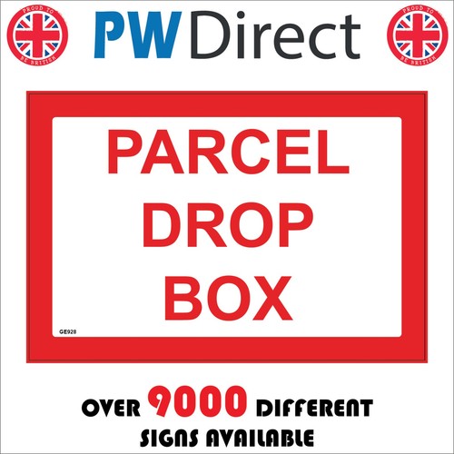 Sign parcel drop - box, home