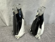 PAIR VTG Hand Blown Art Glass
