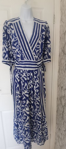 Monsoon blue white maxi - monsoon,