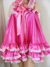 sissy ADULT baby dress satin