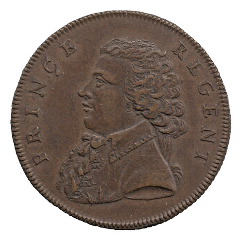 1789 middlesex halfpenny token - 1789,