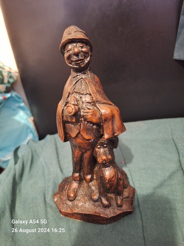 Vintage police with dog - with,