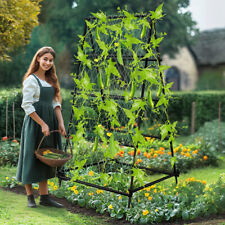 A Frame Garden Cucumber Trellis Vegetables Flowers Sweet Bean Grow Support Stand