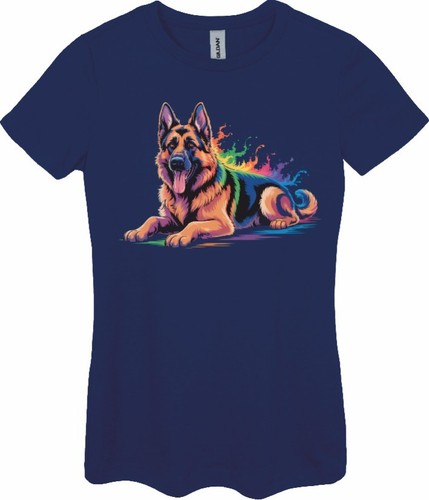 German shepherd splash art - german,