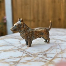 Antique Bronze Dog Austrian Vienna - Terrier Cold Painted