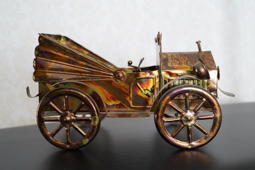 Antique car model music box - antique,