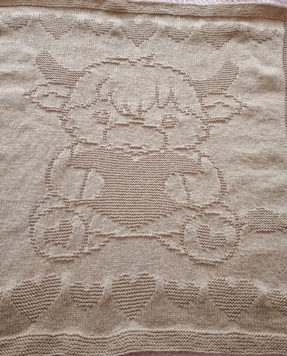 New hand knitted baby blanket - baby,