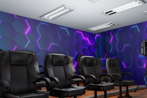 Hexagon wallpaper mural - mural, –