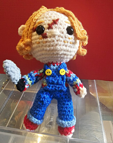 Handmade crocheted chucky - handmade,