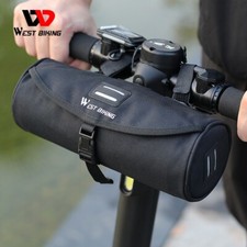 WEST BIKING Scooter Bike Handlebar Bag Waterproof Bicycle Tail Saddle Bag 2L