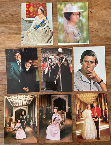 Vintage royal family - vintage, postcards