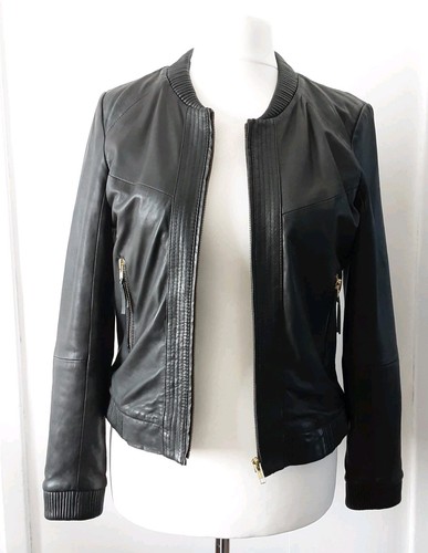 Mng leather jacket black - jacket,