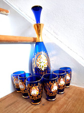 Bohemian Glass Liquor Set