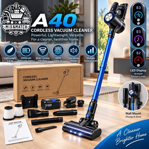 A40 cordless vacuum - cordless, cleaner