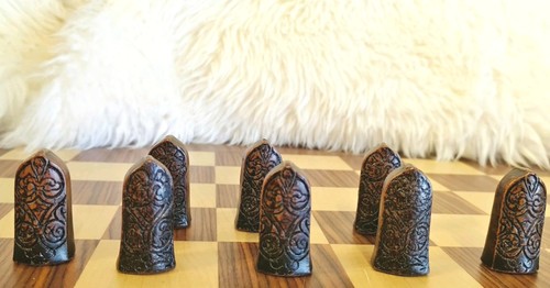 Chess isle lewis 4cm pawns - chess,