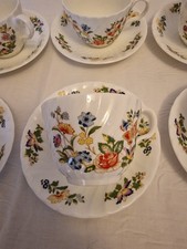 6 x BONE CHINA AYNSLEY COTTAGE