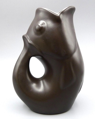 Ceramic gurgle jug fish - ceramic,