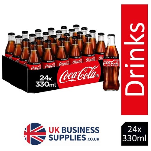 Coca cola zero glass bottles - zero,