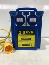 3.3 KVA Site Transformer Step Up 2 x 16A 230V Socket 110 to 230 Volt DYNATEX