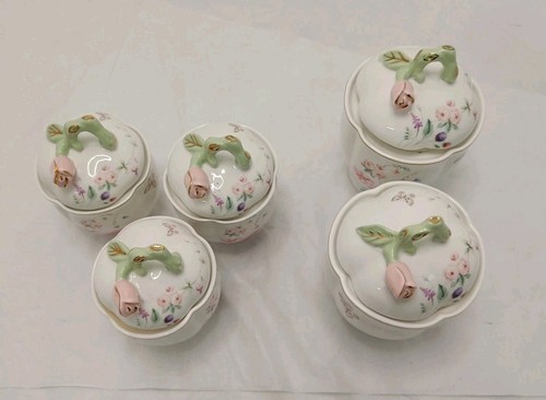 Schafer rose porcelain storage - porcelain,
