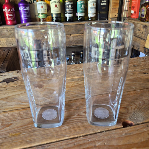 Beck pint beer glasses - beer,