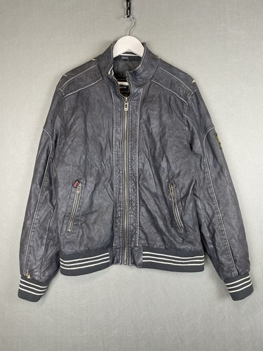 Belstaff gold label leather - label,