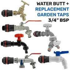 Water butt/rain barrel /storage tank requires (26mm hole)  adaptor+range of taps