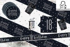 Black silver 18th - black, birthday