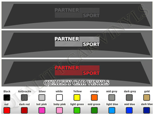 Peugeot partner sunstrips