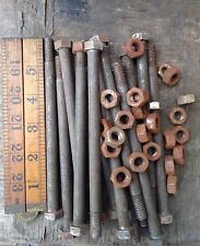 6" x 3/8 whitworth hex bolt GKN ..inc nuts..Qty 10