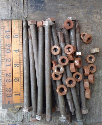 8 whitworth hex bolt - 6", x