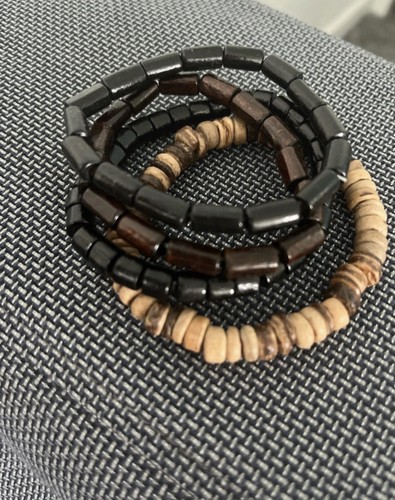 Elastic beaded wooden - beaded,