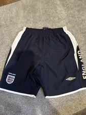 England Football 2007 Home Kit Shorts Small Umbro