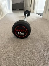 Kefl rubber barbell 20kg - barbell,