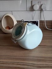 Nigella Lawson Living Kitchen Ceramic Pale Blue Storage Jar with Lid - Duck Egg