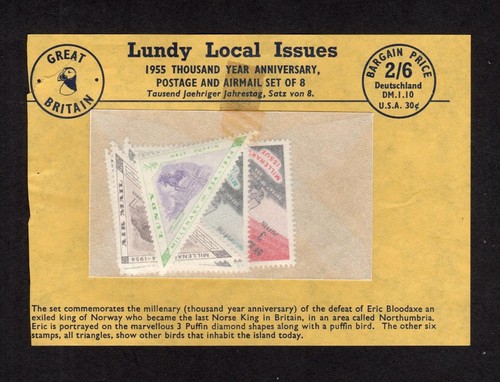 Lundy stamps packet - lundy, in