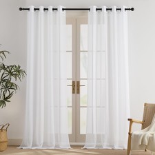 Living Room Curtain Modern White Extra Long Curtains and Drapes for Living Room...