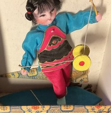 Vintage Chinese Silk Acrobat