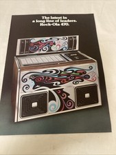 Rock- Ola 470. Juke Box Advert / Flyer Original - A4