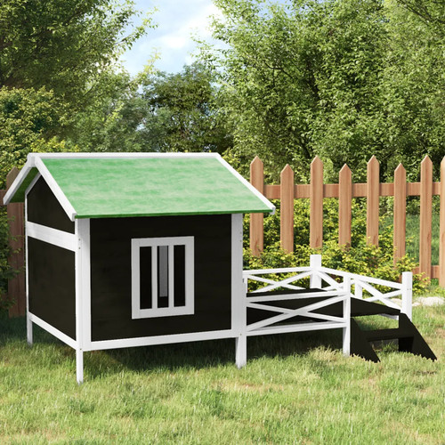 Dog kennel grey - kennel, 159x120x88.5cm